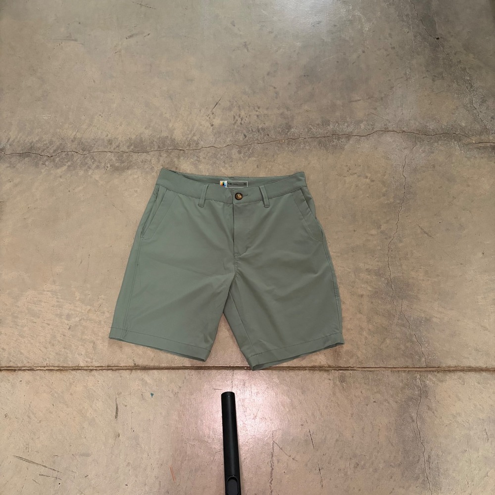 Unionbay UB Tech Shorts Mens 30 Green Excellent Classic Fit Stretch RN60307 - Picture 1 of 7